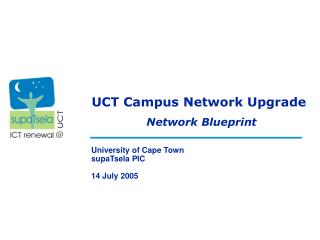 UCT Campus Network Upgrade