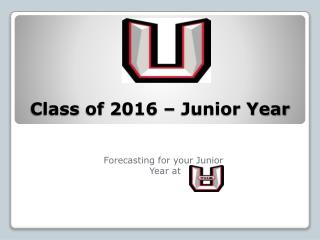 Class of 2016 – Junior Year