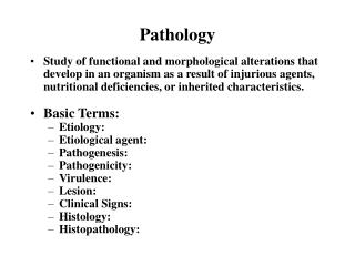 Pathology