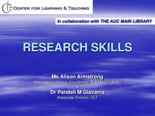 RESEARCH SKILLS