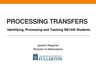 Processing transfers