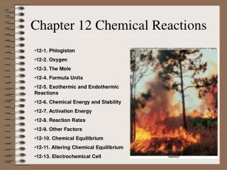 Chapter 12 Chemical Reactions