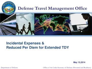 Incidental Expenses &amp; Reduced Per Diem for Extended TDY