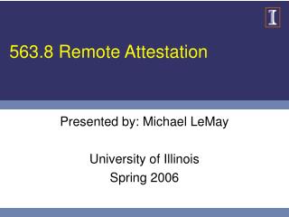 563.8 Remote Attestation