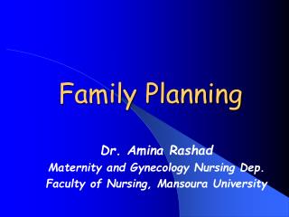 presentation on family planning