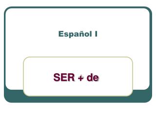 Español I