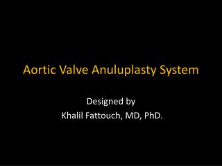 Aortic Valve Anuluplasty System