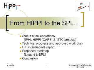 From HIPPI to the SPL…