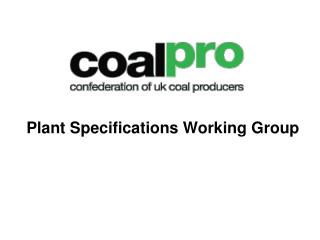 Plant Specifications Working Group