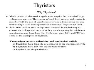 Thyristors