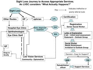 Sight Loss Journey to Access Appropriate Services. An LVSC considers “What Actually Happens?”