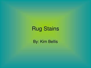 Rug Stains