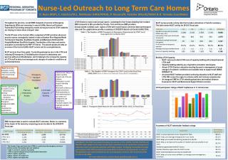 Nurse-Led Outreach to Long Term Care Homes