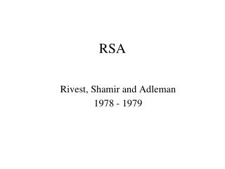 RSA