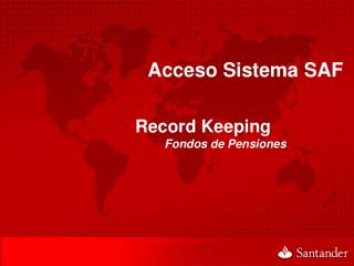 Acceso Sistema SAF