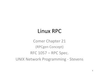 Linux RPC