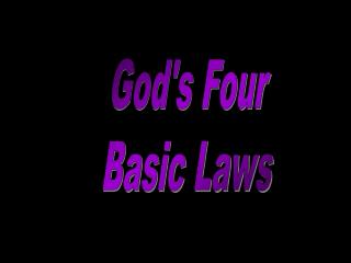 God's Four Basic Laws