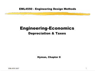 EML4550 - Engineering Design Methods