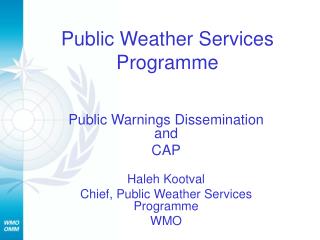 Public Weather Services Programme