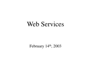 Web Services