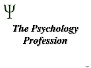 The Psychology Profession