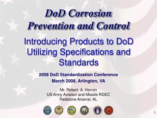 DoD Corrosion Prevention and Control