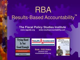 RBA Results-Based Accountability