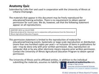 Anatomy Quiz
