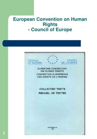 European Convention on Human Rights - Council of Europe
