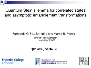 Quantum Stein’s lemma for correlated states and asymptotic entanglement transformations