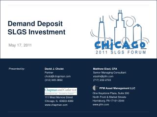 Demand Deposit SLGS Investment