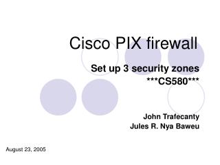 Cisco PIX firewall