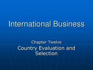 International Business