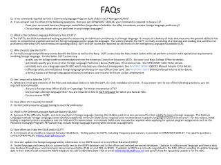 FAQs