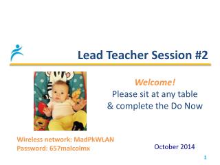 Lead Teacher Session #2