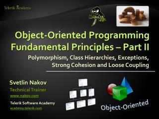 Object-Oriented Programming Fundamental Principles – Part II