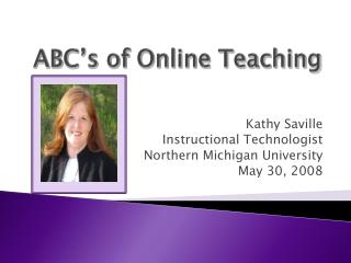 ABC’s of Online Teaching