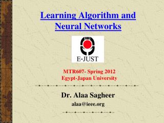 Learning Algorithm and Neural Networks