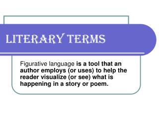 Literary Terms