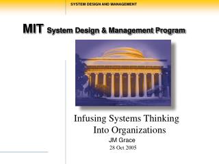 MIT System Design &amp; Management Program