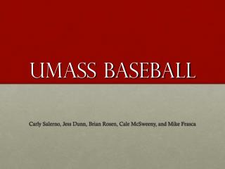 UMass Baseball