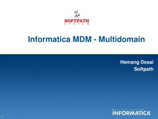 Informatica MDM - Multidomain