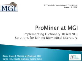 ProMiner at MGI