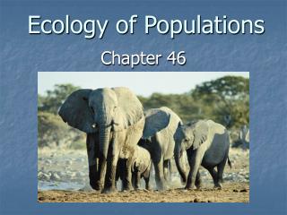 Ecology of Populations