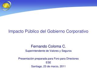 Impacto Público del Gobierno Corporativo