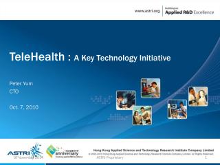 TeleHealth : A Key Technology Initiative