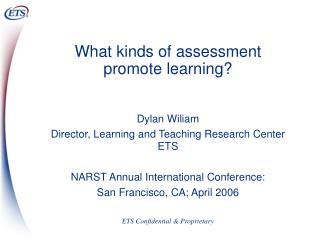 What kinds of assessment promote learning?