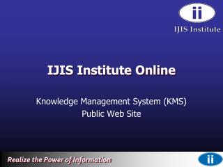 IJIS Institute Online