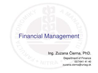 Financial Management