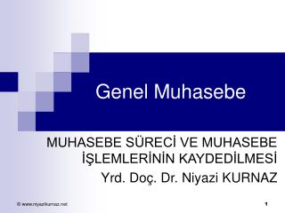 Genel Muhasebe